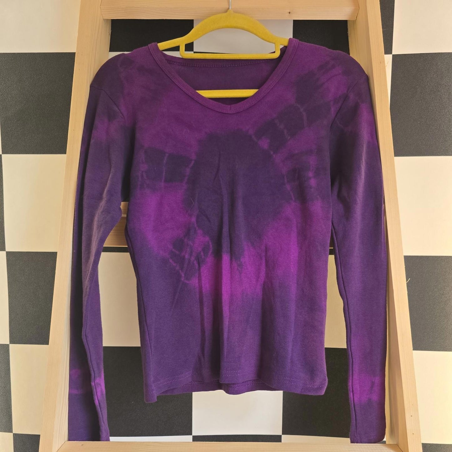 Brand New Deadstock Tie Dye T-Shirt Long Sleeve Size S/M AMERICAN 100% COTTON