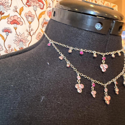 Vintage Costume Jewellery Necklace Metal Chain Design