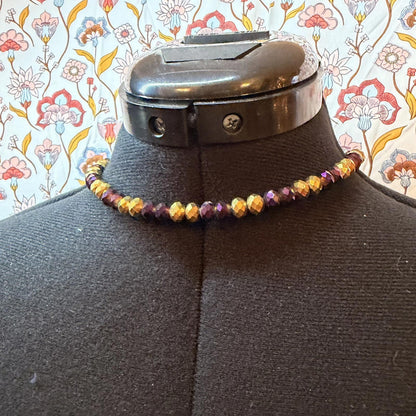 Vintage Costume Jewellery Necklace Unknown Beaded Design