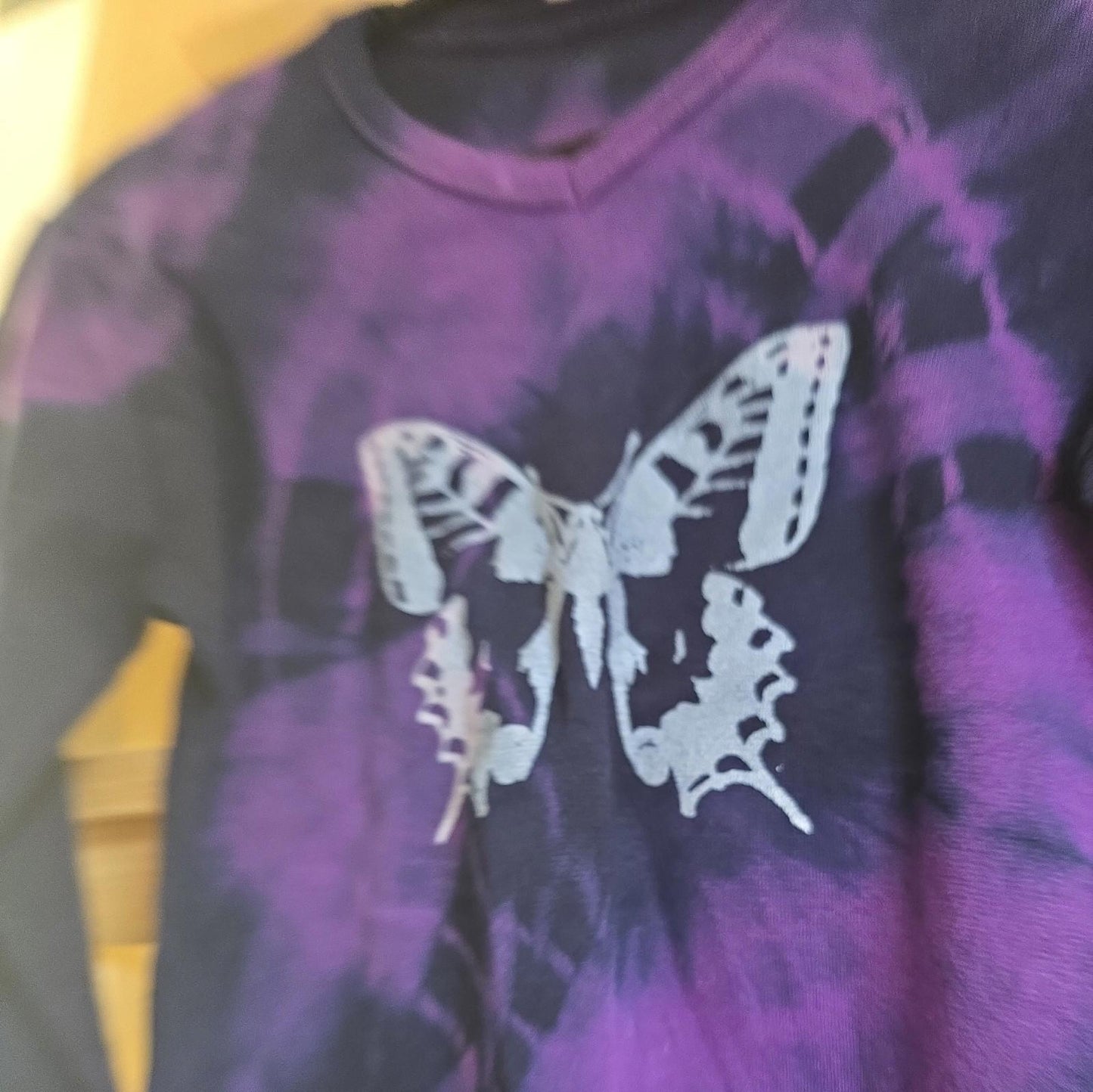 Brand New Deadstock Tie Dye T-Shirt Long Sleeve Size S AMERICAN 100% COTTON