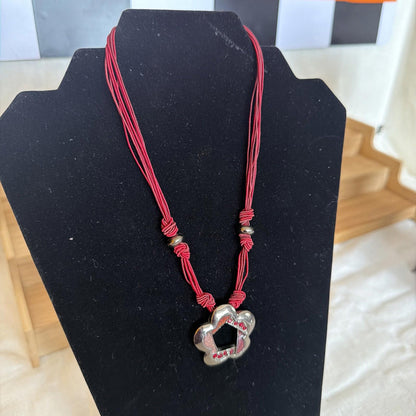 Vintage Pendant Costume Jewellery Necklace Unknown Design