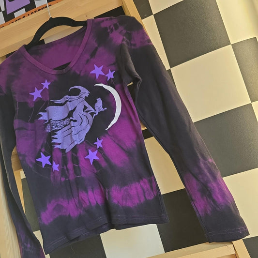 Brand New Deadstock Tie Dye T-Shirt Long Sleeve Size S AMERICAN 100% COTTON