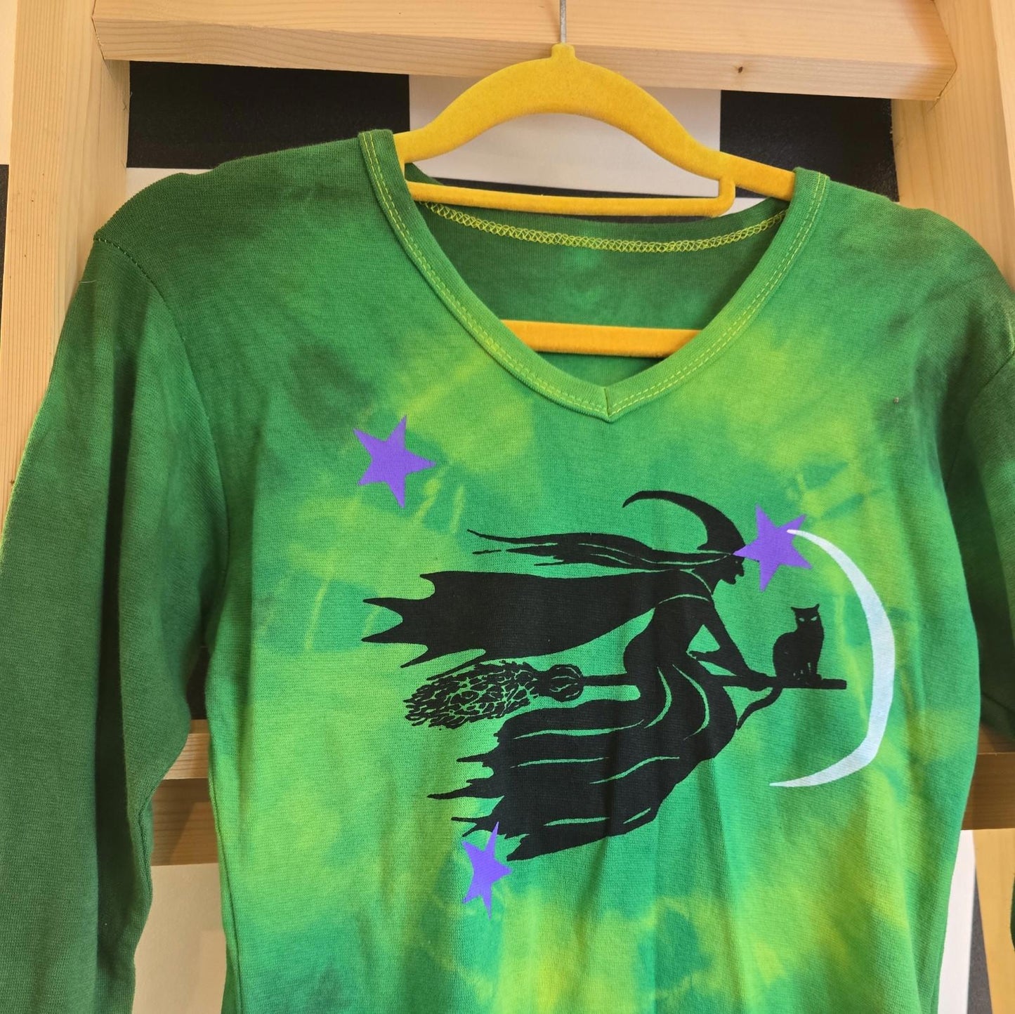 Brand New Deadstock Tie Dye T-Shirt Long Sleeve Size S AMERICAN 100% COTTON