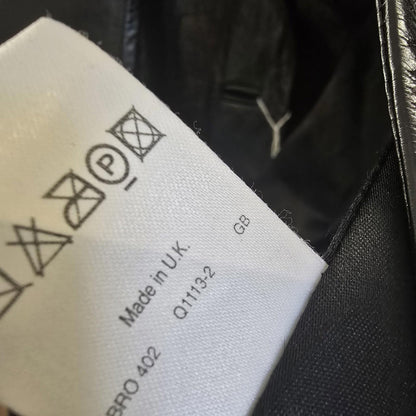 River Island Vintage 1990's Black Leather Jacket Blazer UK 12 Used Condition