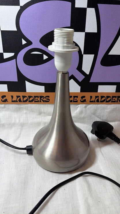 Vintage Y2k Silver Chrome Touch Lamp Space Age MCM Style Retro Table Lamp