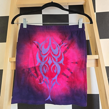 Brand New Deadstock Tie-dye Mini Skirt Tribal Size S PINK AMERICAN