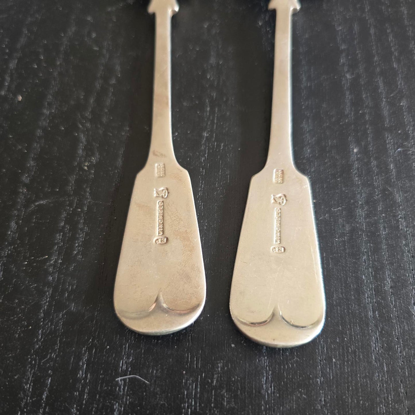 Set of 2 Vintage Silver PLATED EPNS  Flatware Spoons