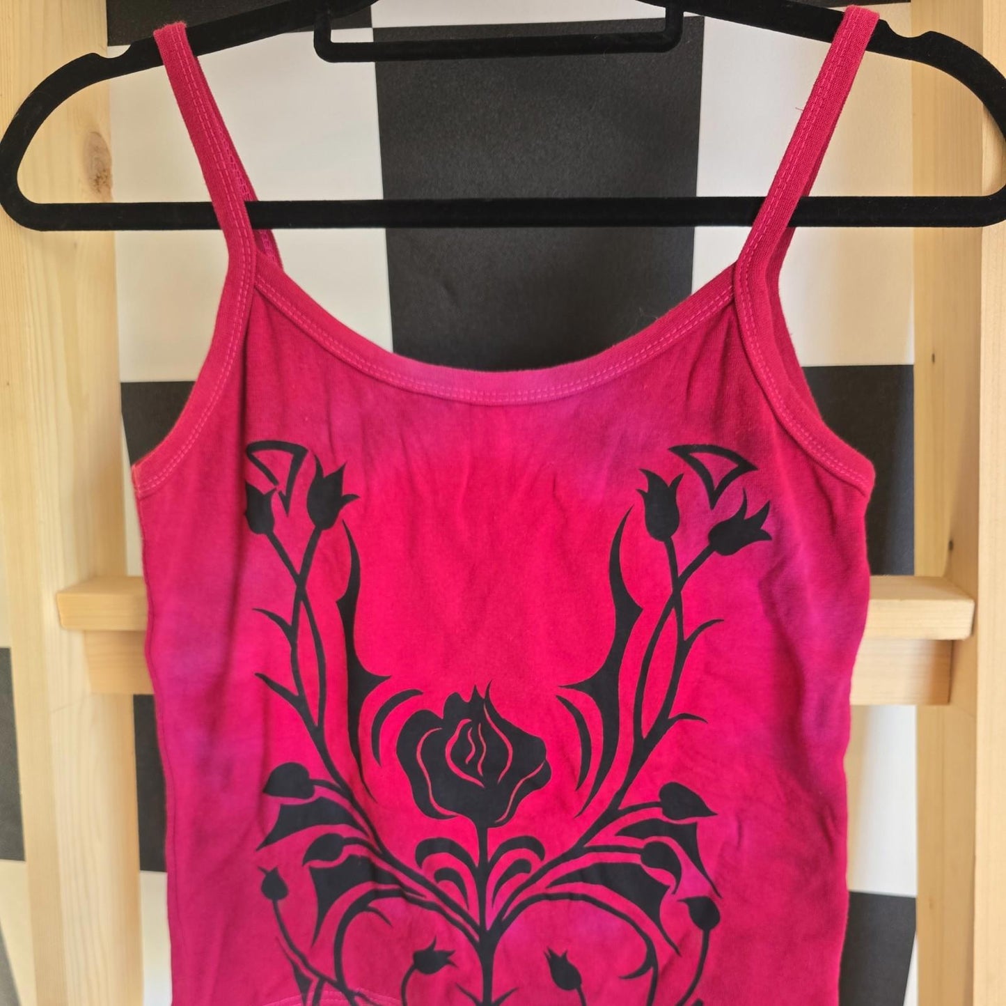 Brand New Tie Dye DEADSTOCK Vest Size Small COTTON pink And Tribal