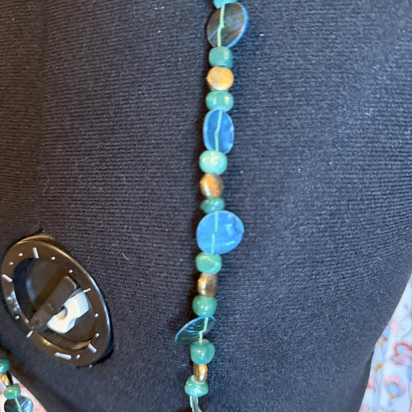 Vintage Costume Jewellery Necklace Unknown Beaded Design
