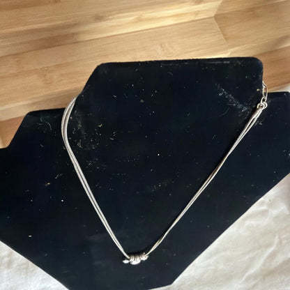 Vintage Costume Jewellery Necklace Metal Chain Design