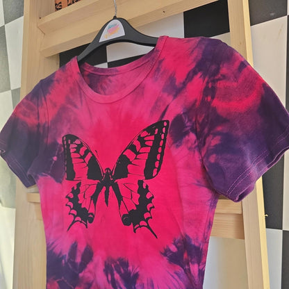 Brand New Deadstock Tie Dye T-Shirt short Sleeve Size S AMERICAN 100% COTTON