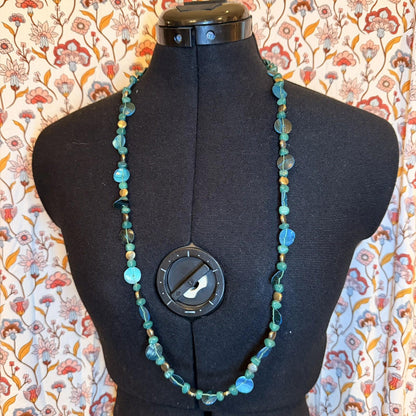 Vintage Costume Jewellery Necklace Unknown Beaded Design