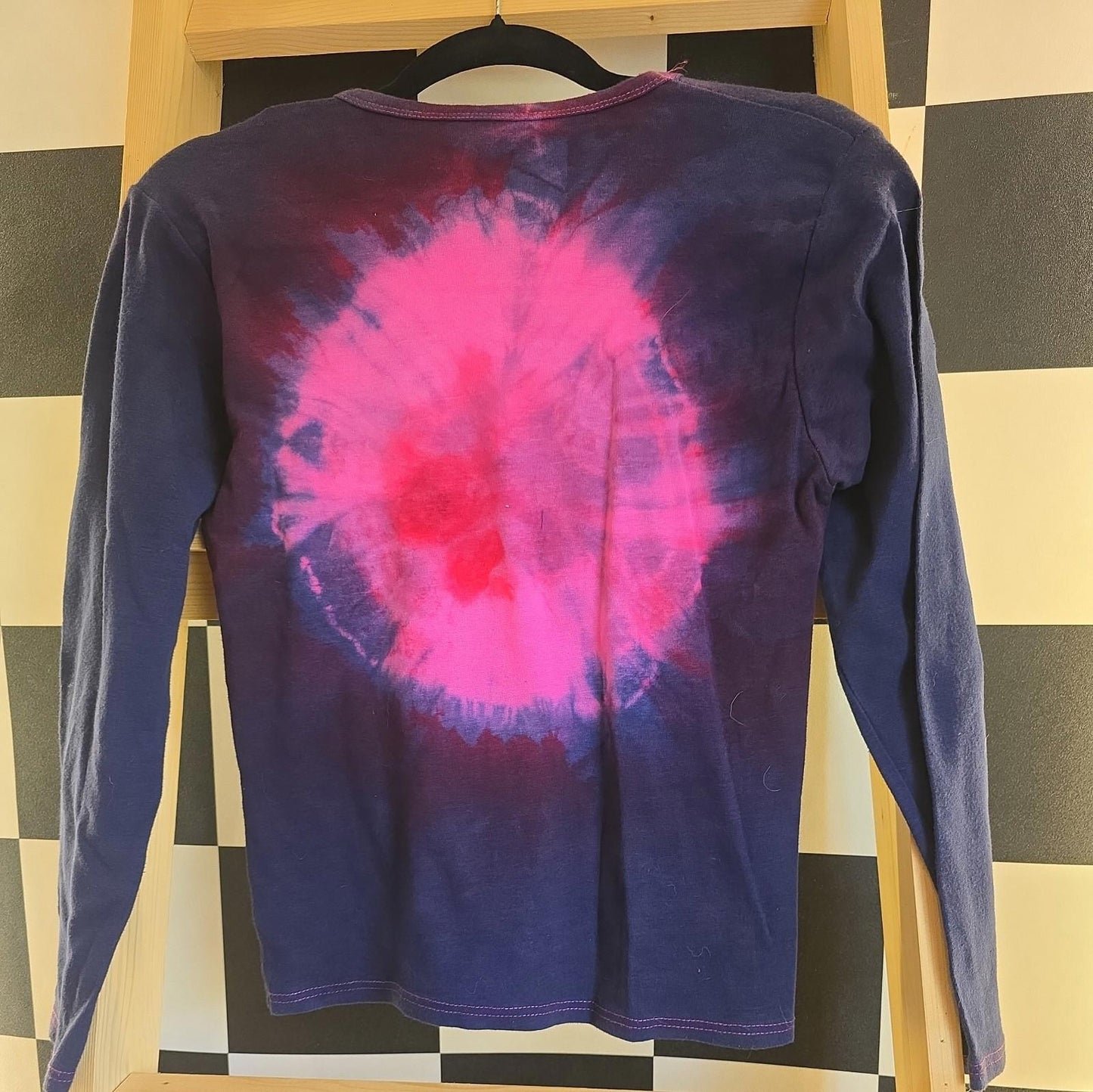 Brand New Deadstock Tie Dye T-Shirt Long Sleeve Size S/M AMERICAN 100% COTTON