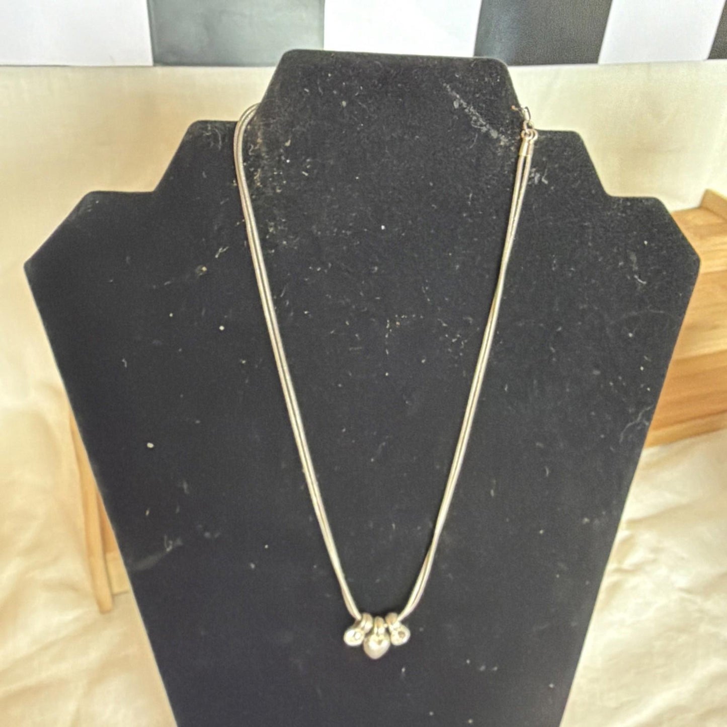 Vintage Costume Jewellery Necklace Metal Chain Design