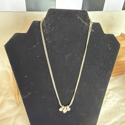 Vintage Costume Jewellery Necklace Metal Chain Design