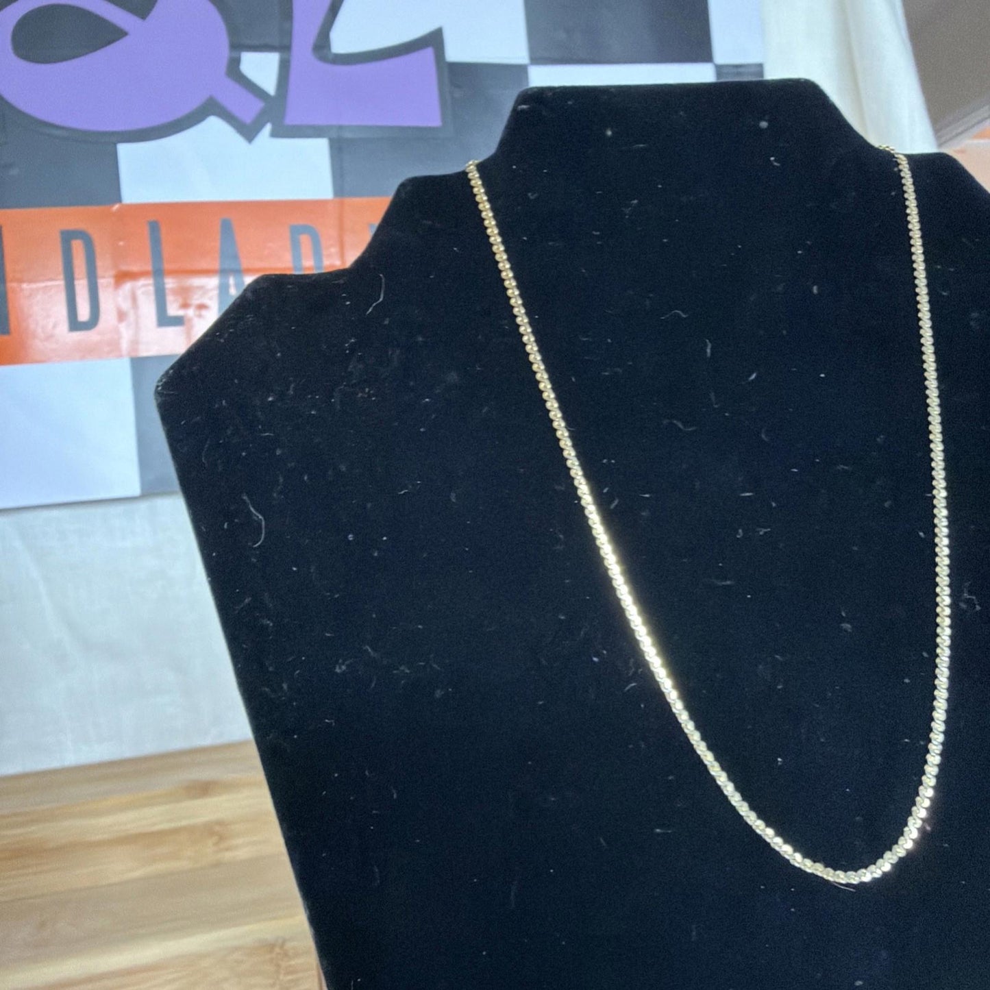 Vintage Costume Jewellery Necklace Metal Chain Design