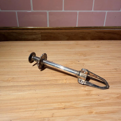 ANTIQUE PLATED PLAIN SUGER CUBE PLUNGER PICK UP BY TUNA SWEDEN