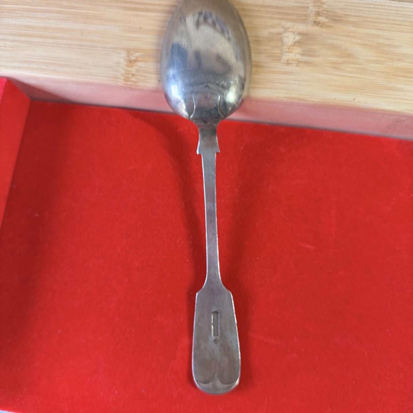 XL Silver Plated Serving Spoon Made In England Vintage Silver Plated