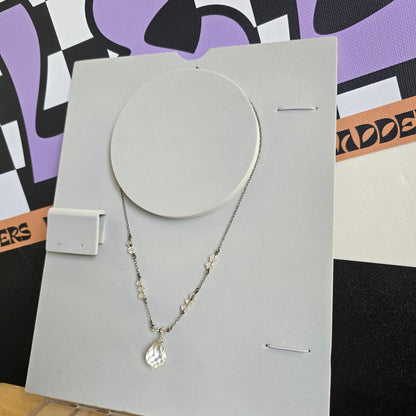 Vintage Costume Jewellry Gemstone Sparkle Silver Style Glamour Necklace