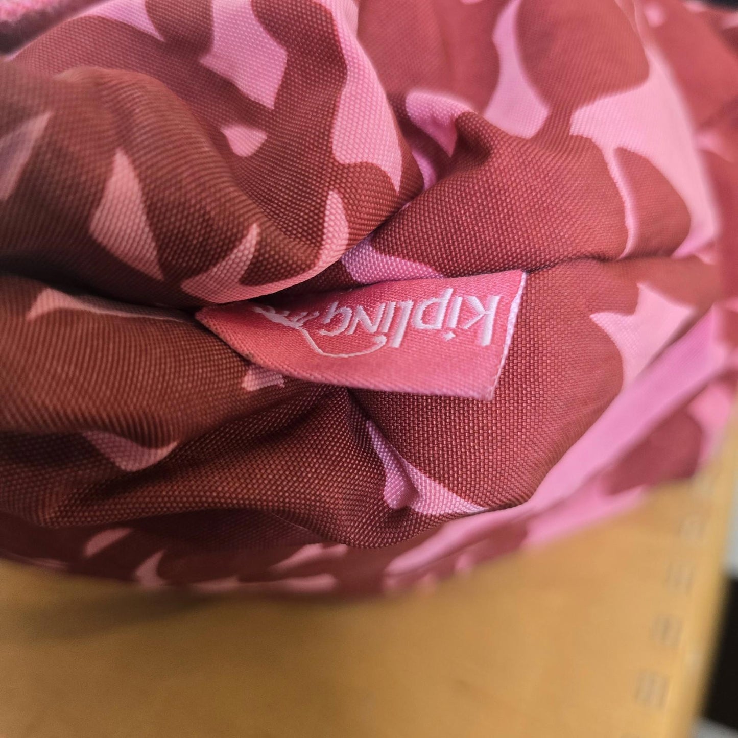 Kipling Floral Cross Body Handbag And Monkey Grey , red Leaves Pink Flowers