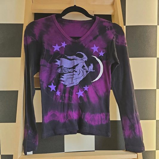 Brand New Deadstock Tie Dye T-Shirt Long Sleeve Size S AMERICAN 100% COTTON