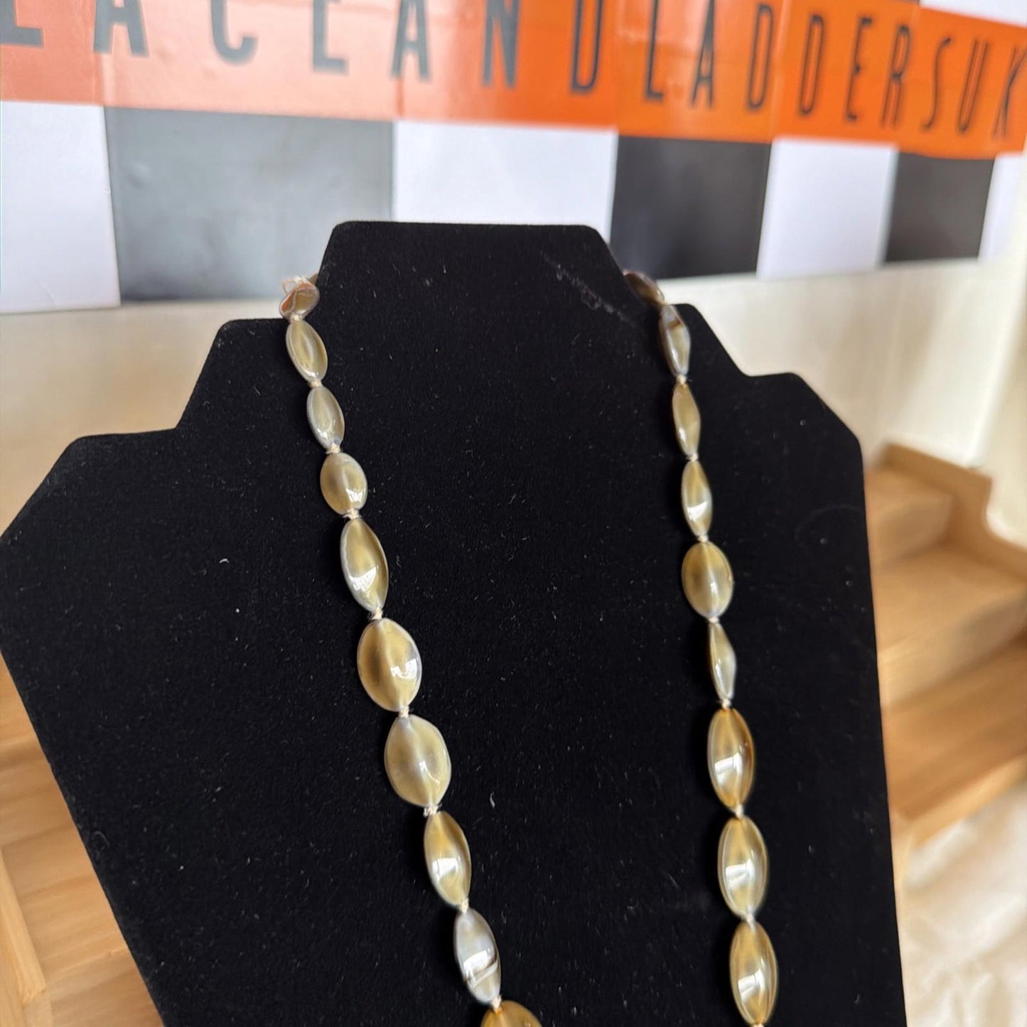Vintage Costume Jewellery Necklace Unknown Beaded Design