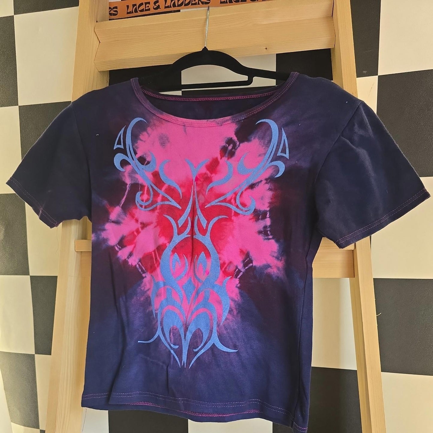 Brand New Deadstock Tie Dye T-Shirt short Sleeve Size M American 100% Cotton