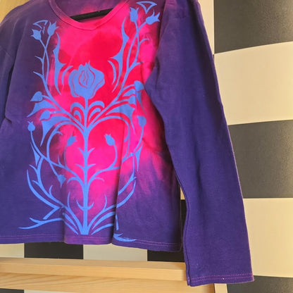 Brand New Deadstock Tie Dye T-Shirt Long Sleeve Size L AMERICAN 100% COTTON