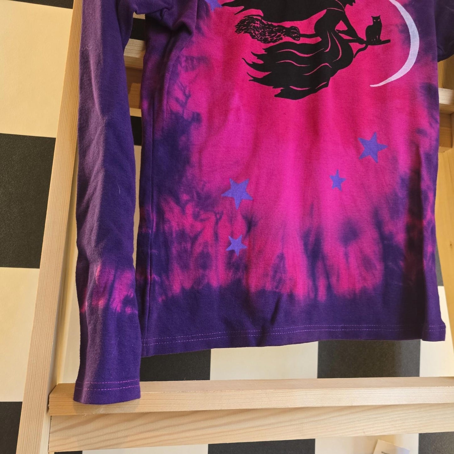 Brand New Deadstock Tie Dye T-Shirt Long Sleeve Size M AMERICAN 100% COTTON