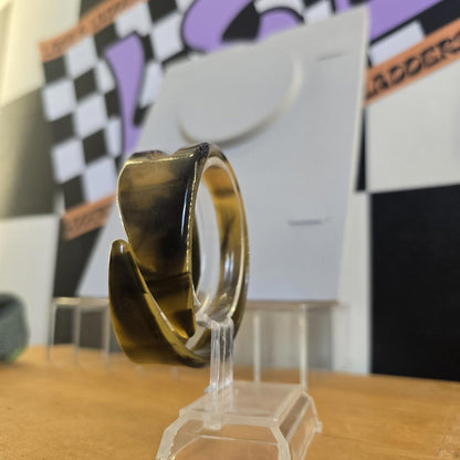 Vintage Bracelet Turtoise Shell Unique Design Bangle Women's