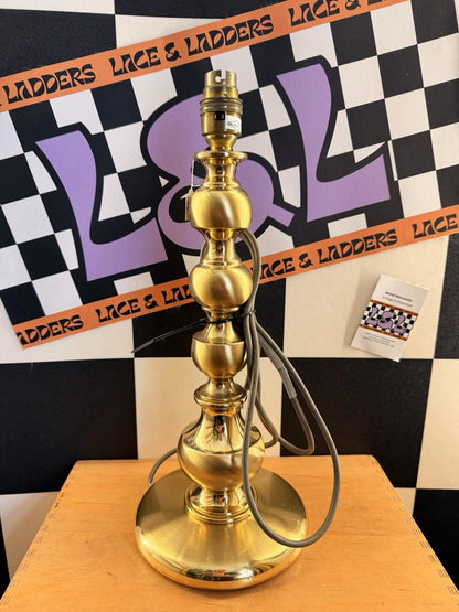 Beautiful Brushed Brass Table Lamp Vintage And Antique Art Deco Mid Century Vic