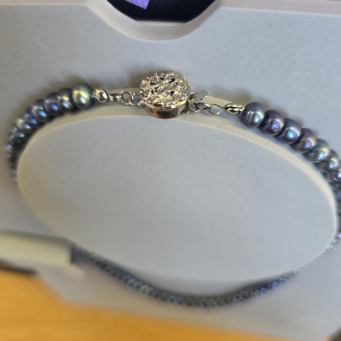 Vintage Estate Cultured Freshwater Pearl Necklace Baroque Peacock Pearls