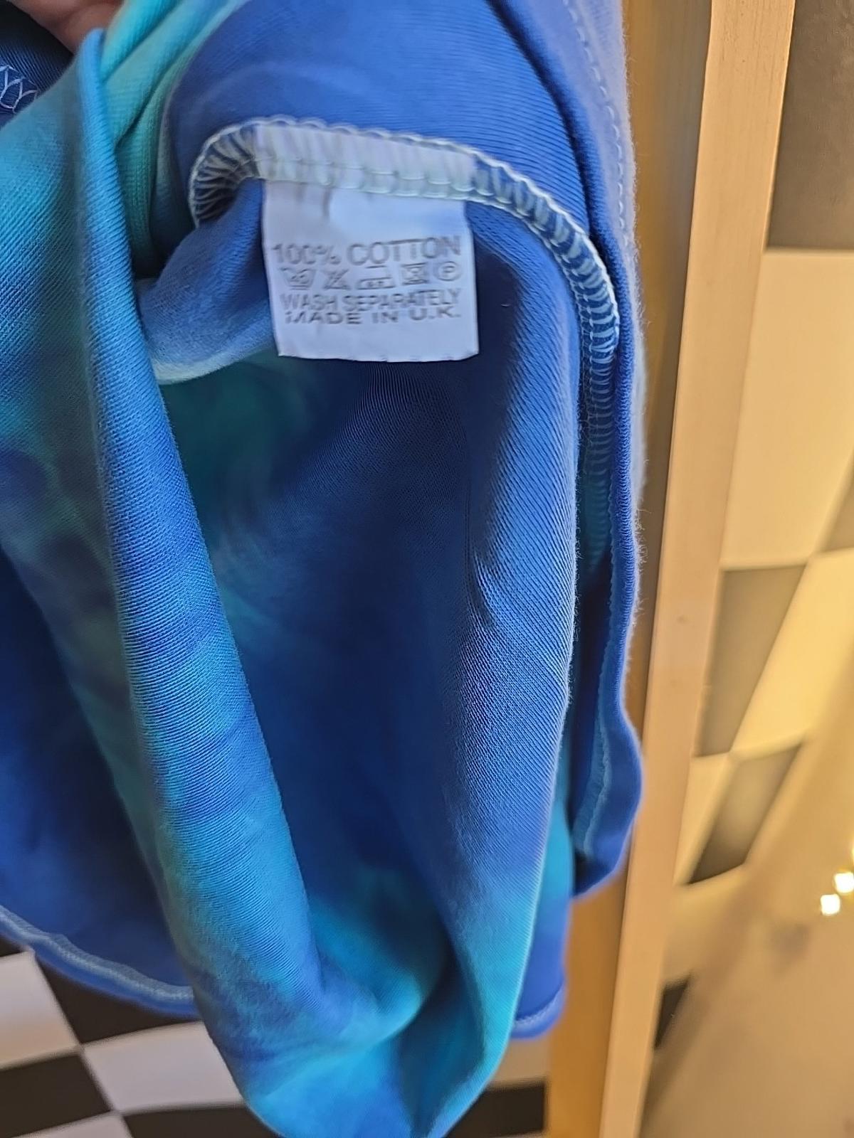 Brand New Deadstock Tie-dye Vest Dress Sreetch Cotton Size S UK