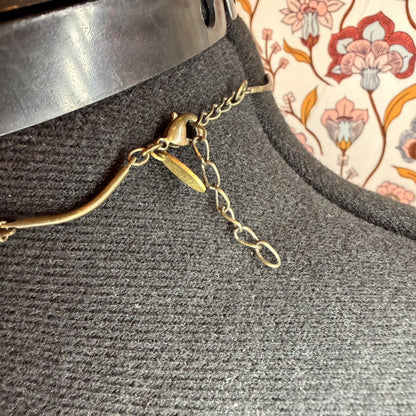 Vintage Costume Jewellery Necklace Metal Chain Design