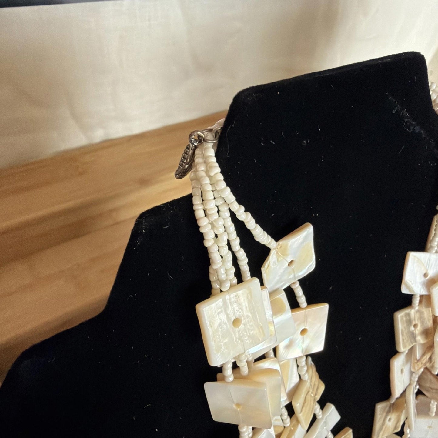 Vintage Costume Jewellery Necklace Unknown Beaded Design