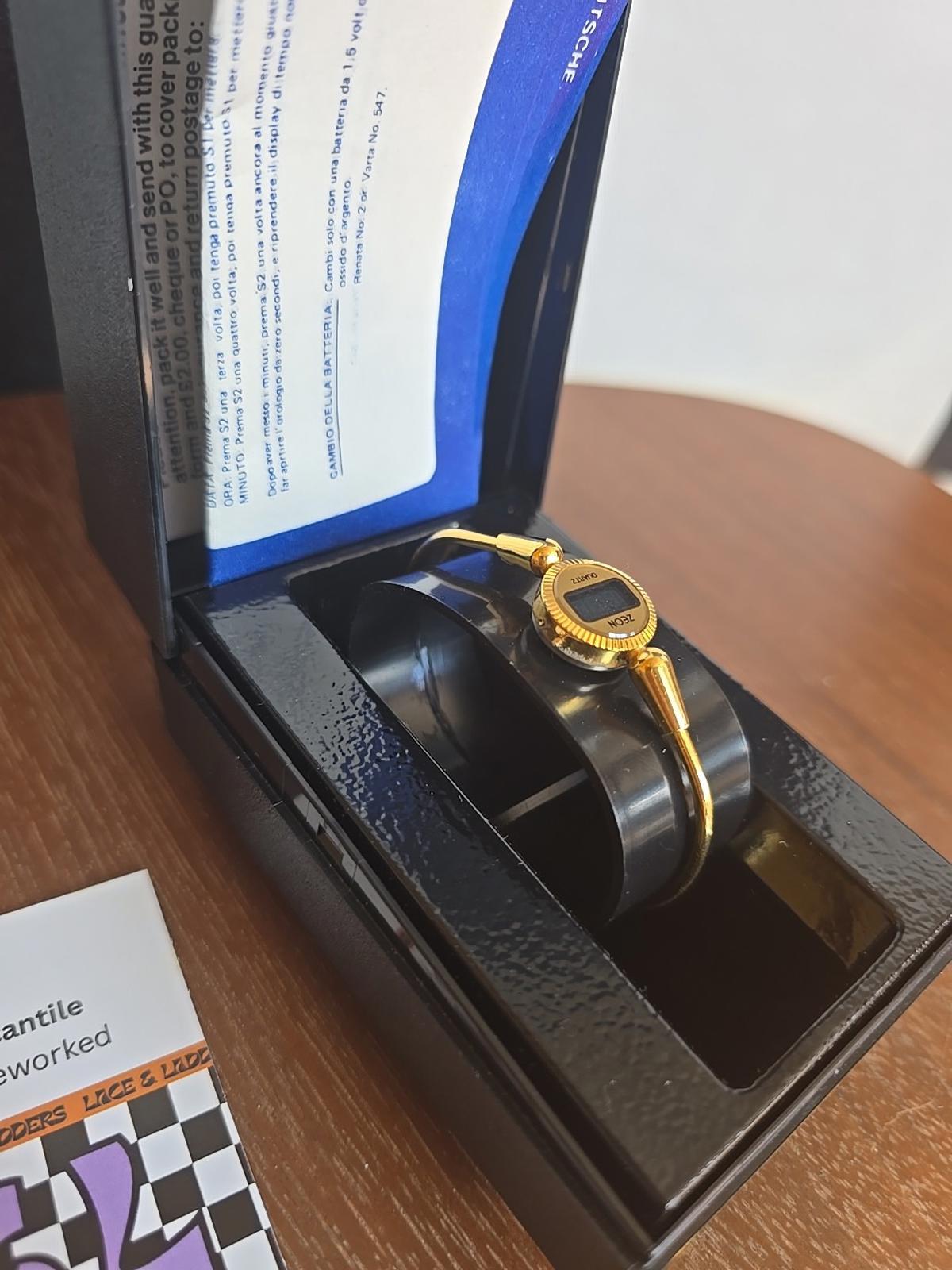 Unique VINTAGE Gold Zeon Ladies Watch NEW In Box