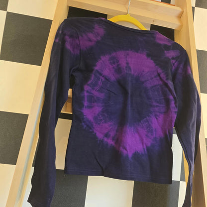 Brand New Deadstock Tie Dye T-Shirt Long Sleeve Size S AMERICAN 100% COTTON