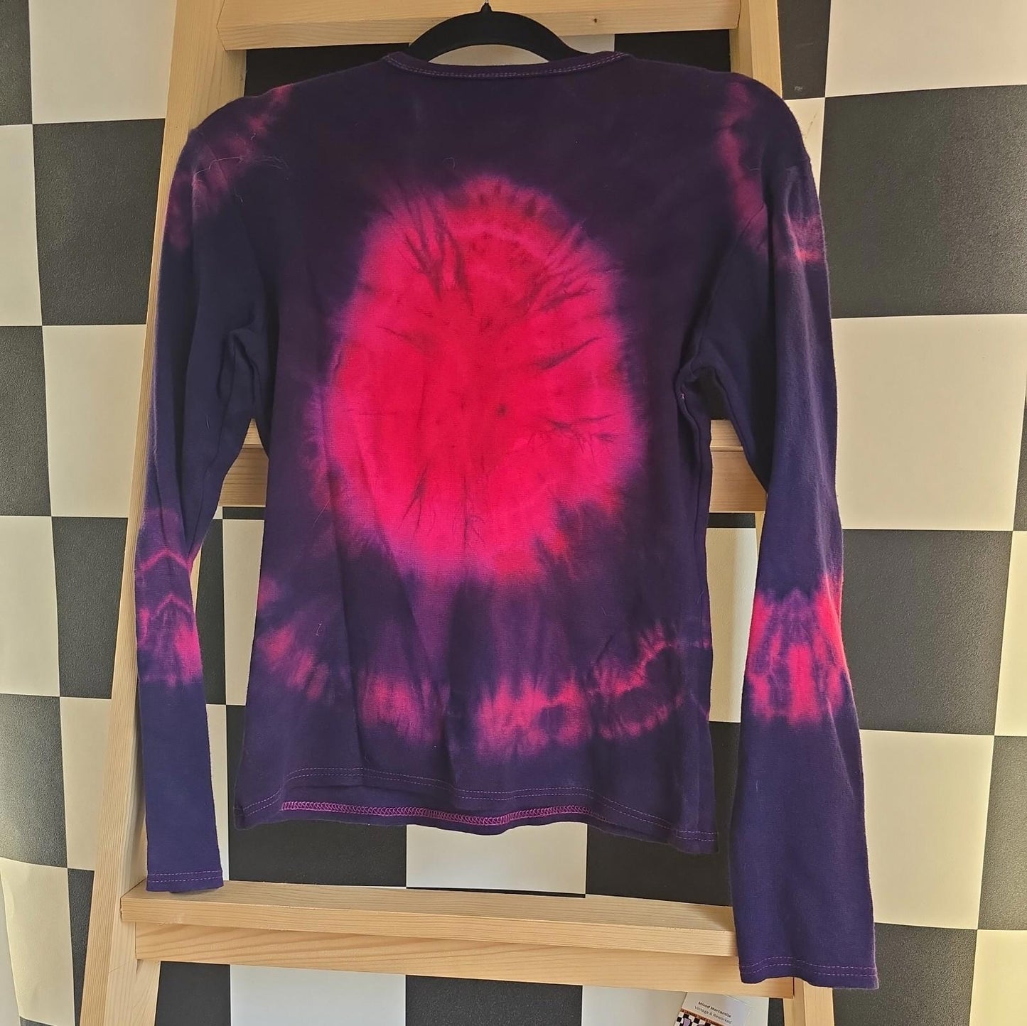imperfect Brand New Deadstock  Longsleeve Tshirt Tie Dye COTTON AMERICAN SIZE M