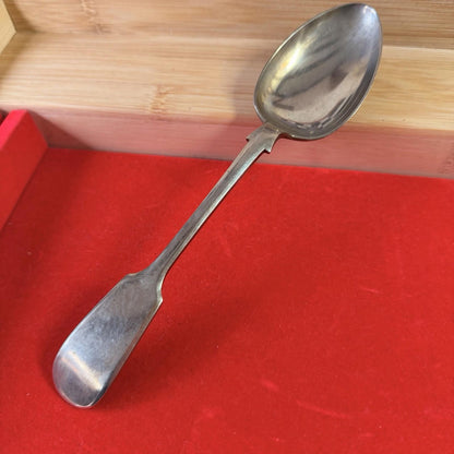 XL Silver Plated Serving Spoon Made In England Vintage Silver Plated