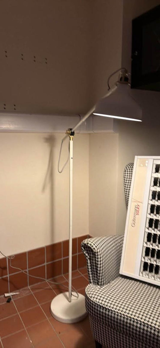 victorian industrial white lamp