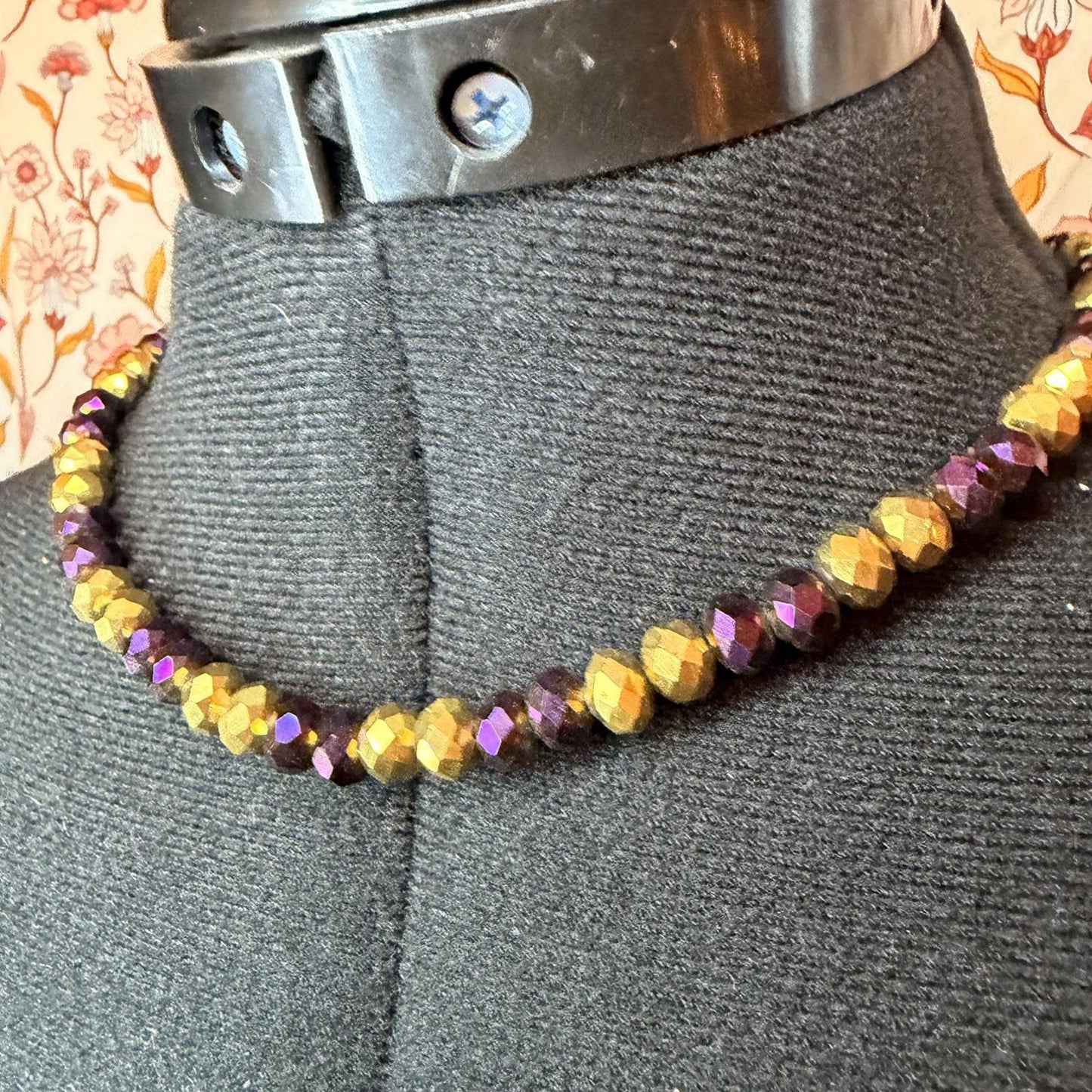 Vintage Costume Jewellery Necklace Unknown Beaded Design