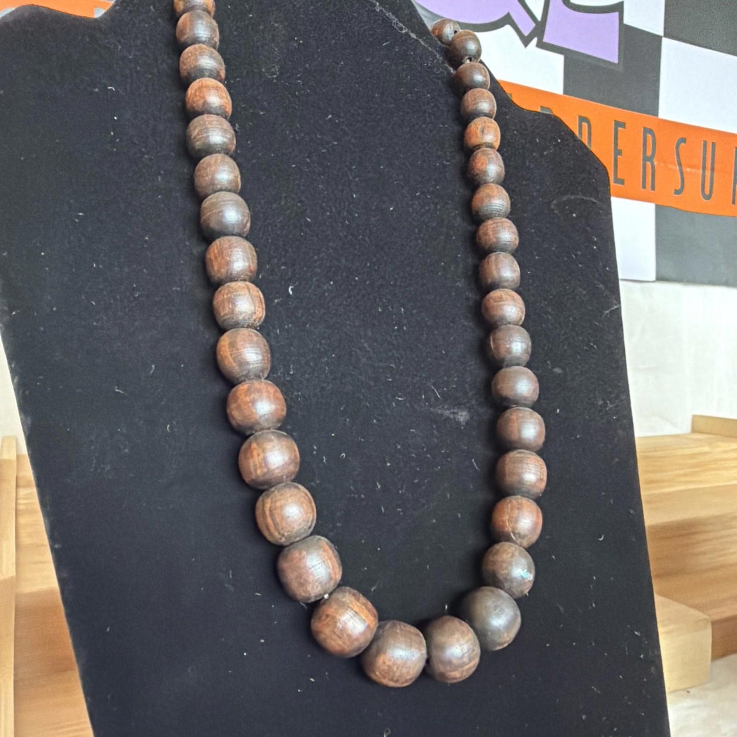 Vintage Costume Jewellery Necklace Unknown Beaded Design