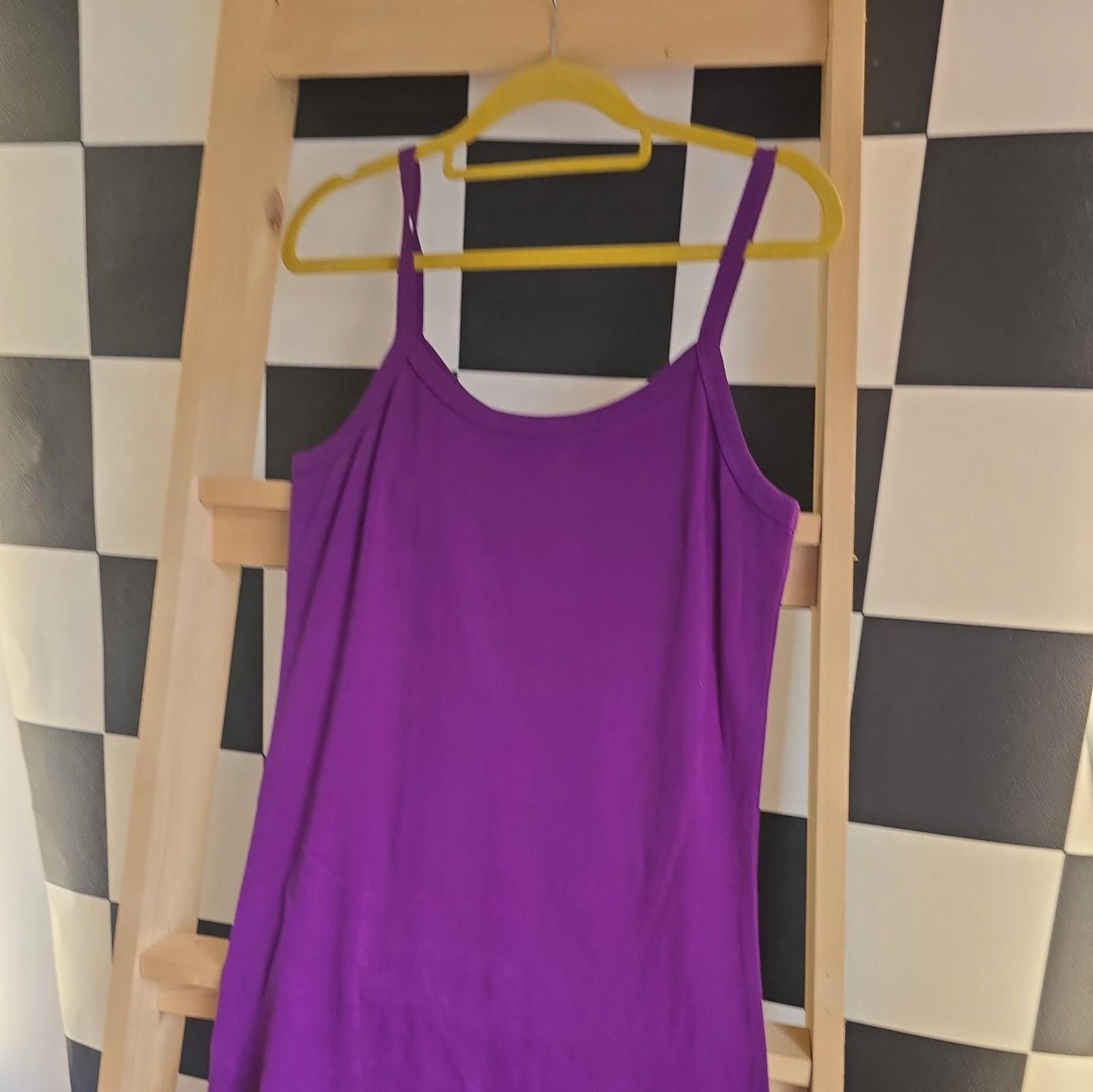 Brand New Tie Dye DEADSTOCK Cotton Vest Dress Size S Stretchy