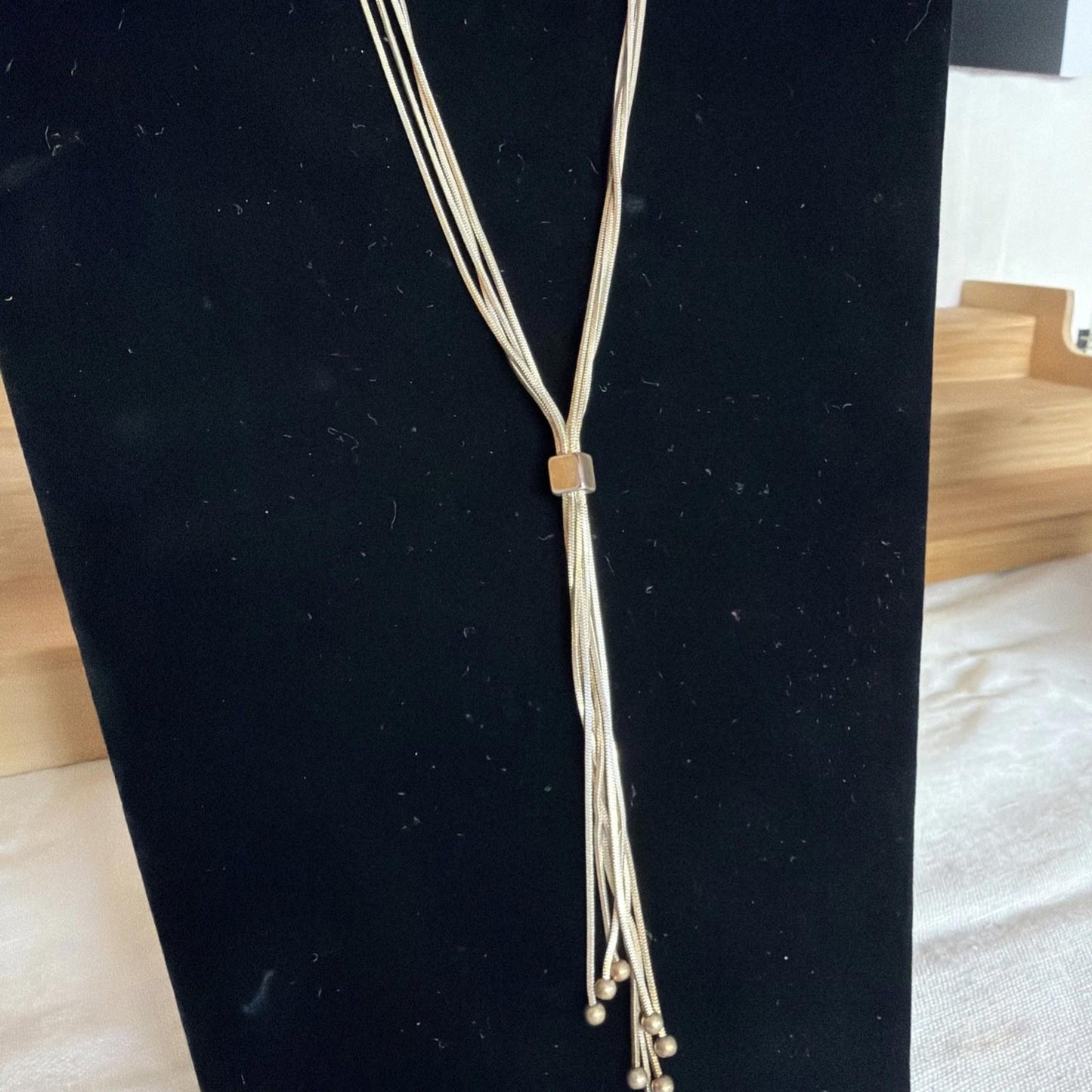 Vintage Costume Jewellery Necklace Metal Chain Design