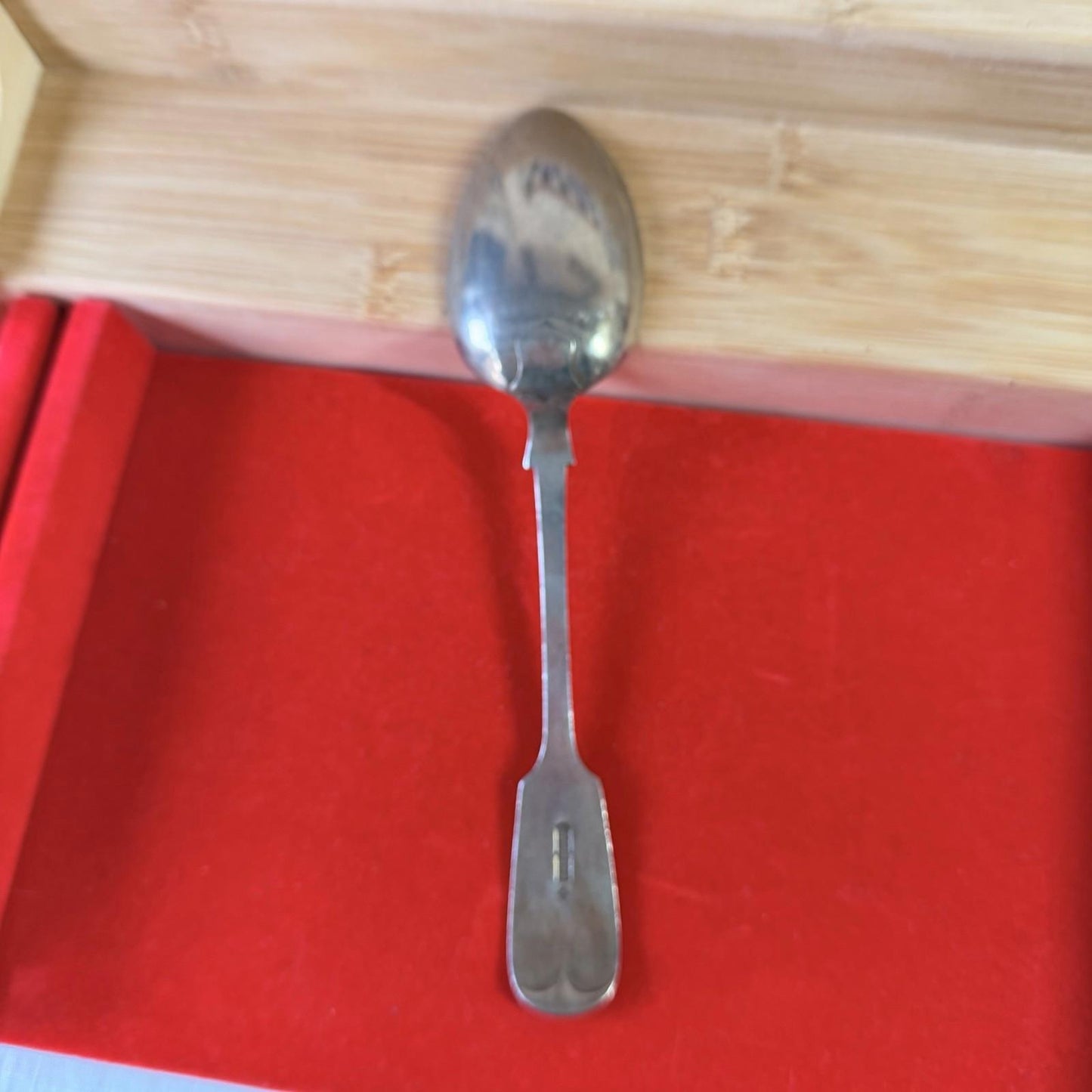 XL Silver Plated Serving Spoon Made In England Vintage Silver Plated