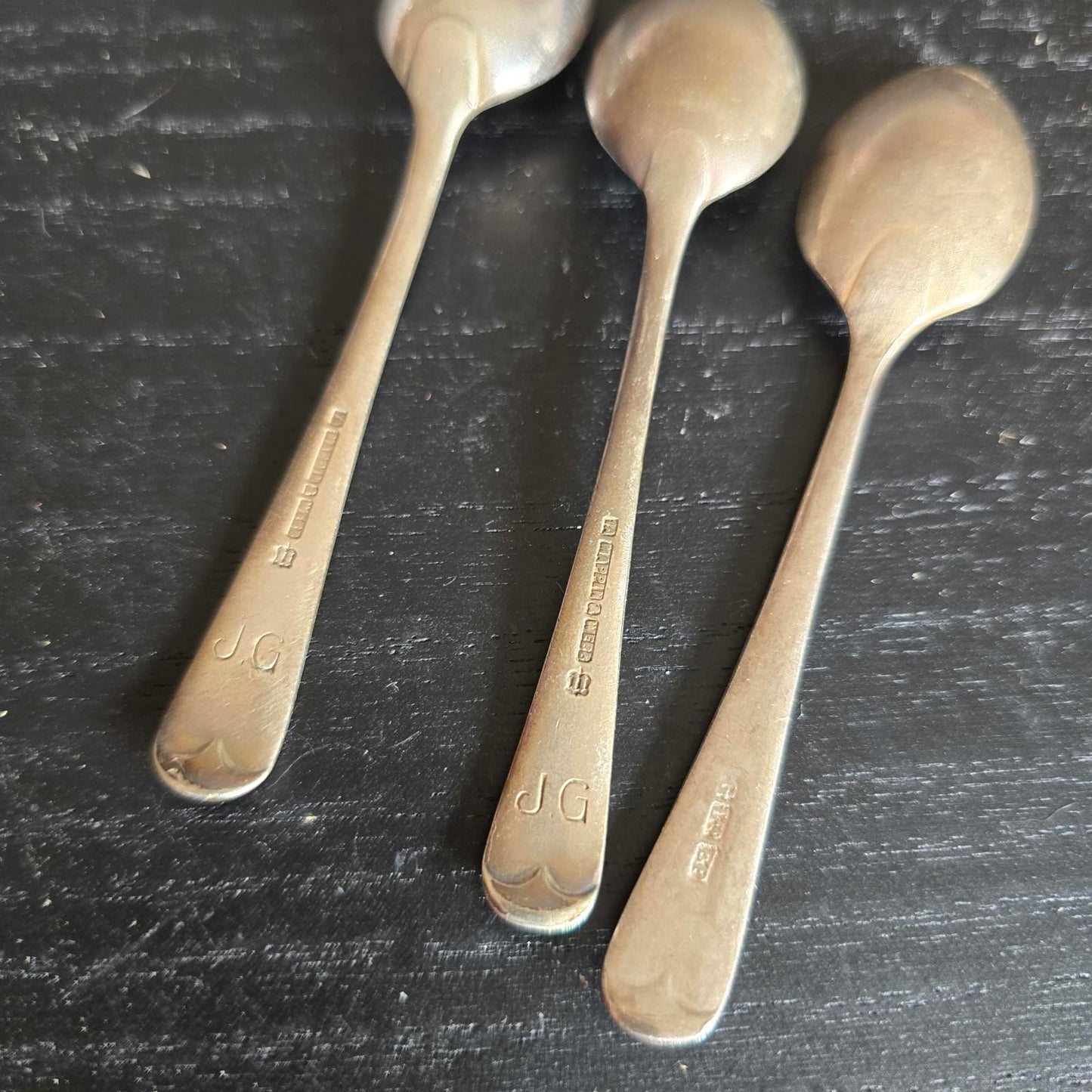 Set of 3 Vintage Silver PLATED TEA Spoons EPNS