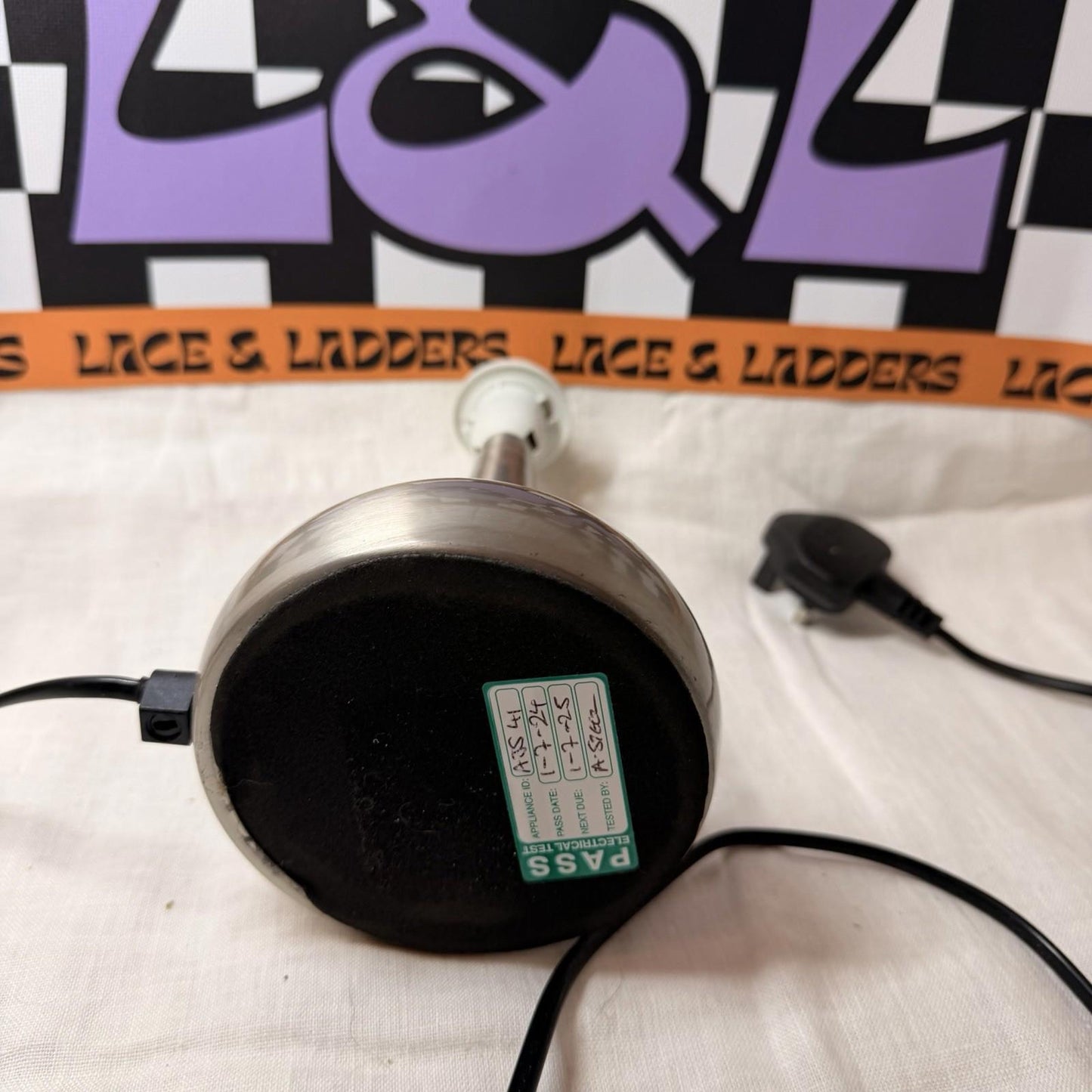 Vintage Y2k Silver Chrome Touch Lamp Space Age MCM Style Retro Table Lamp
