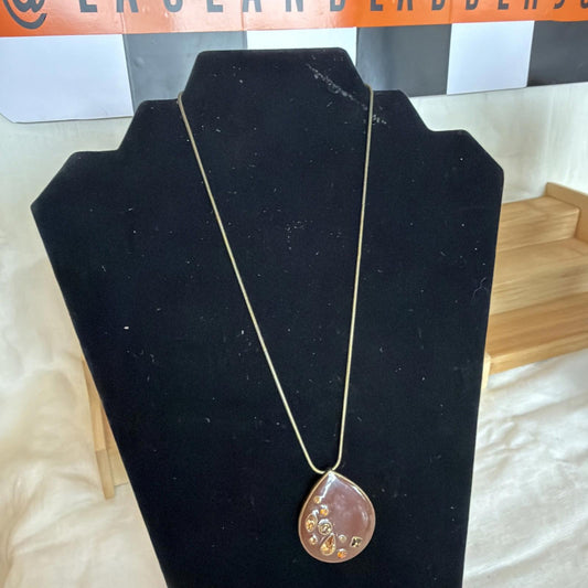 Vintage Pendant Costume Jewellery Necklace Unknown Design