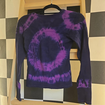 Brand New Deadstock Tie Dye T-Shirt Long Sleeve Size S AMERICAN 100% COTTON