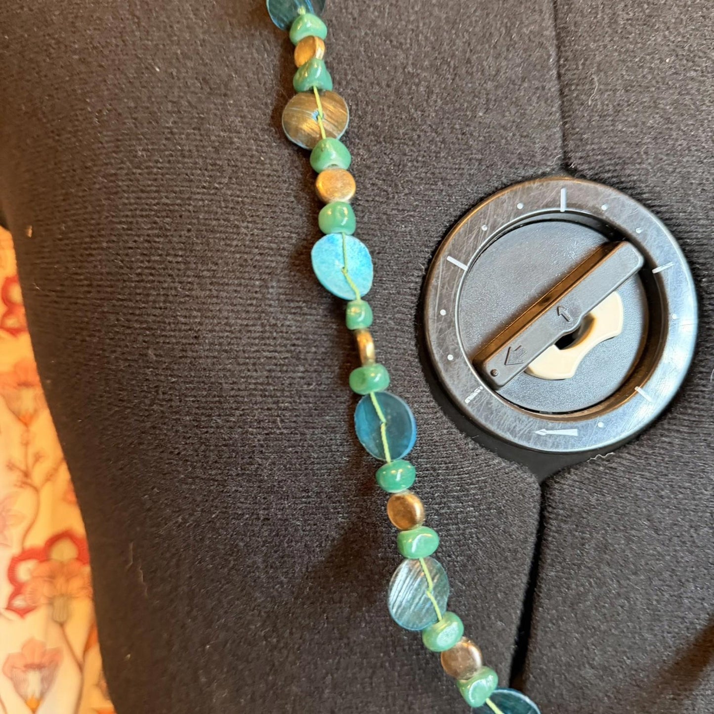 Vintage Costume Jewellery Necklace Unknown Beaded Design